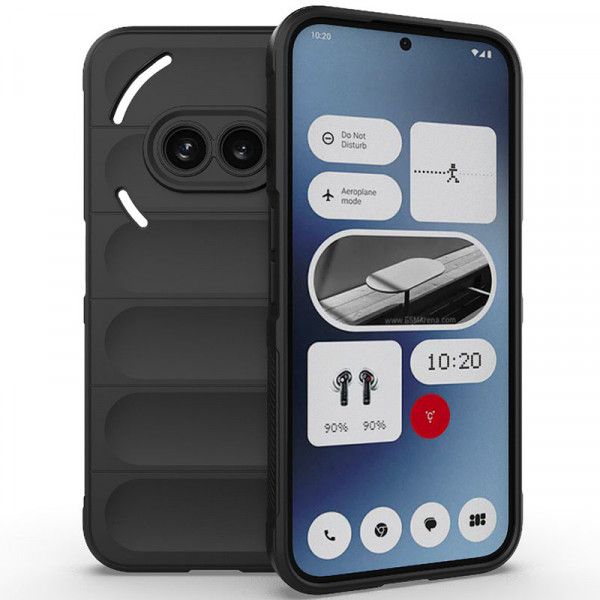 

Чехол RosCase Flex Silicone для Nothing Phone 2a с микрофиброй, Черный
