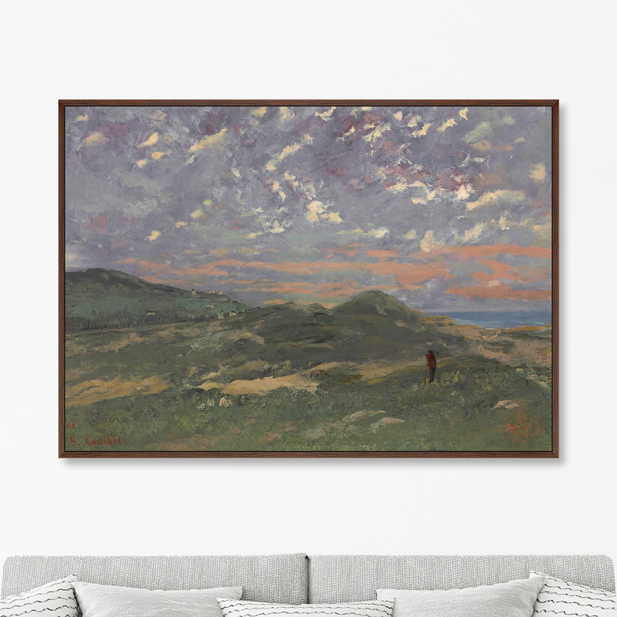 

Репродукция картины на холсте Les Dunes De Deauville 1866г. 75х105см