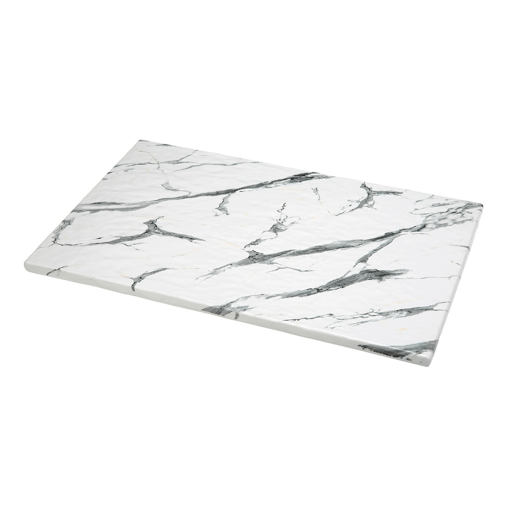 фото Блюдо сервировочное kulsan white marble пластик 53 х 32,5 см