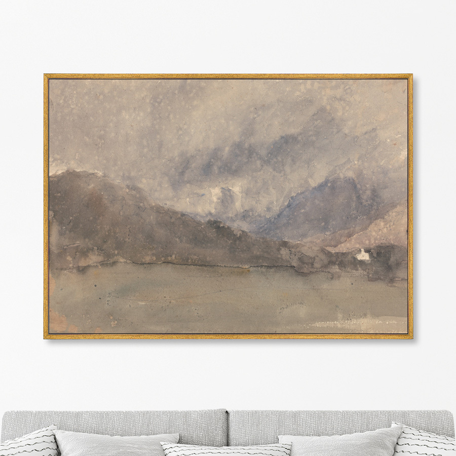

Репродукция картины на холсте Capel Curig Caernarvonshire Wales 1840г. 75х105см
