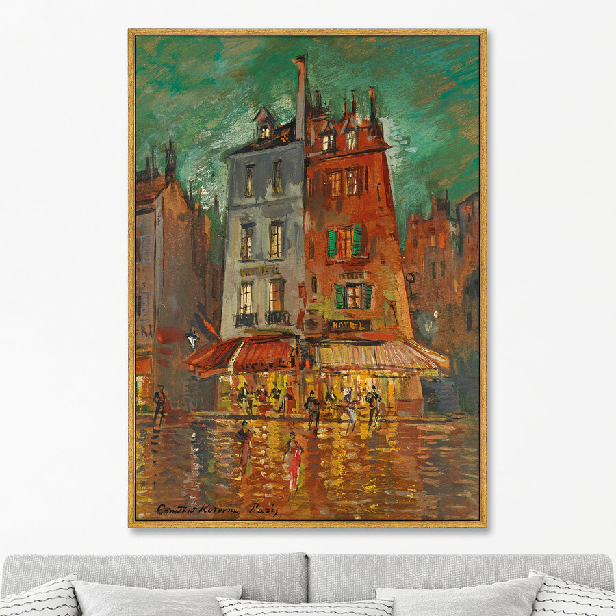 

Репродукция картины на холсте Nachtliches Paris 1886г. 75х105см