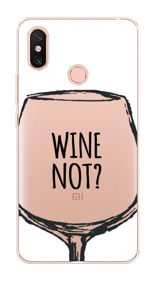 

Чехол на Xiaomi Mi Max 3 "Wine not white", Белый, 34350-6
