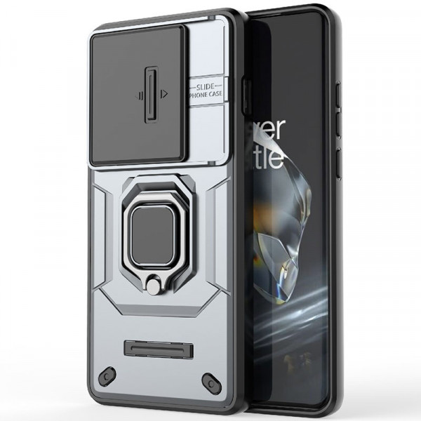 

Чехол RosCase Transformer Ring Holder для OnePlus 12, Серый