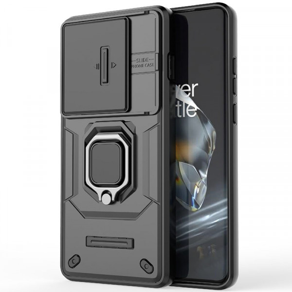 

Чехол RosCase Transformer Ring Holder для OnePlus 12, Черный