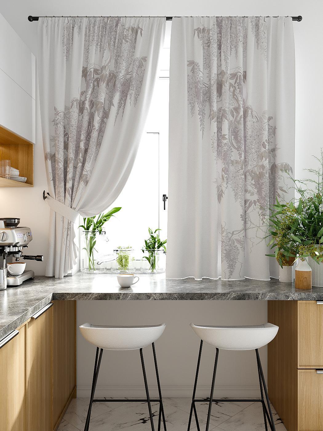 

Комплекты штор AT HOME Оларвис высота 180 см, ширина 150 см, Бежевый, 920393