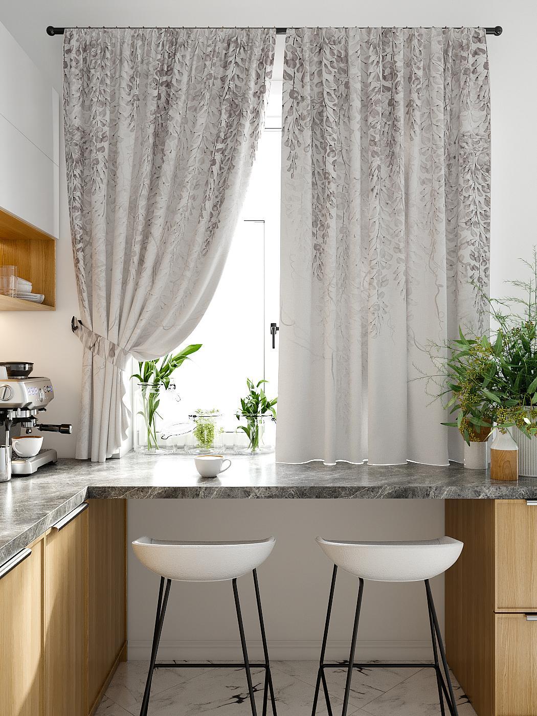 

Комплекты штор AT HOME Миклани высота 180 см, ширина 150 см, Бежевый, 920407
