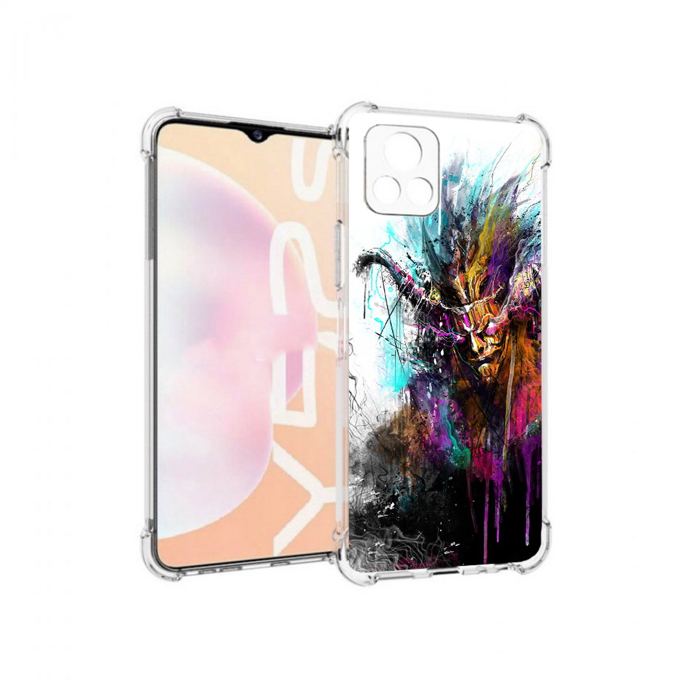 

Чехол MyPads Tocco для Vivo Y52s яркий дьявол, Прозрачный, Tocco