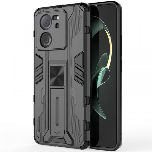 

Чехол-подставка RosCase Galvatron для Xiaomi Mi 13T/Mi13T Pro, Черный