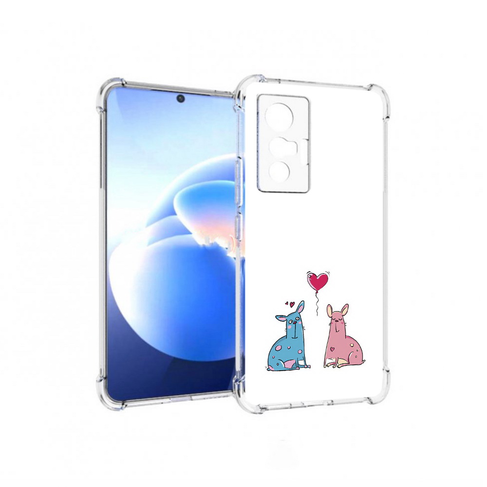 

Чехол MyPads Tocco для Vivo X70 Лама любовь, Прозрачный, Tocco