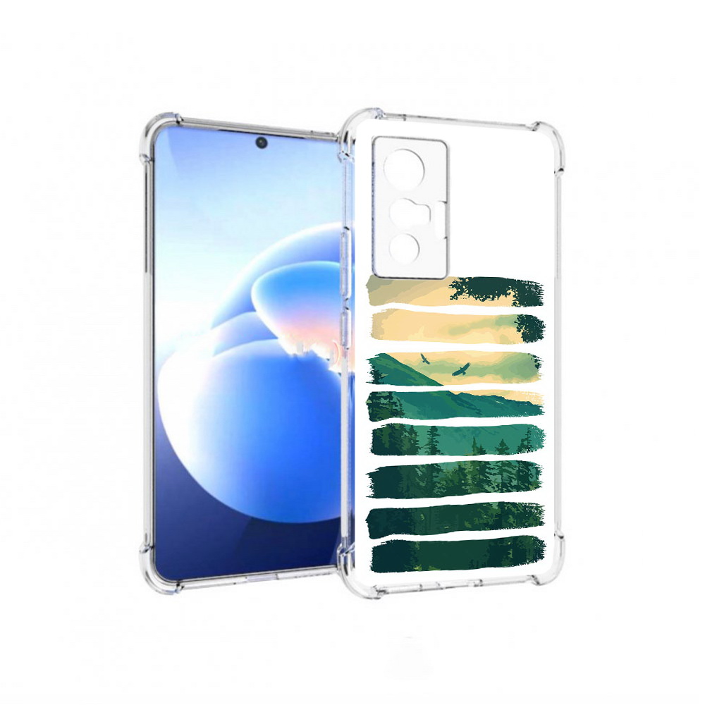 

Чехол MyPads Tocco для Vivo X70 Лесная чаща, Прозрачный, Tocco