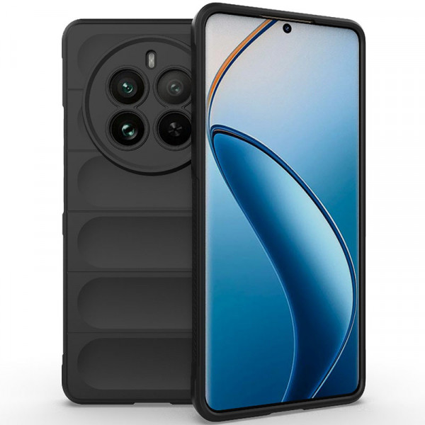 

Чехол RosCase Flex Silicone для Realme 12 Pro/12 Pro Plus с микрофиброй, Черный