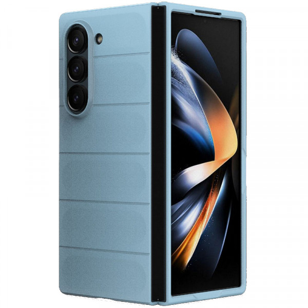 

Чехол RosCase Flex Matte с Soft Touch покрытием для Samsung Galaxy Z Fold 6, Голубой