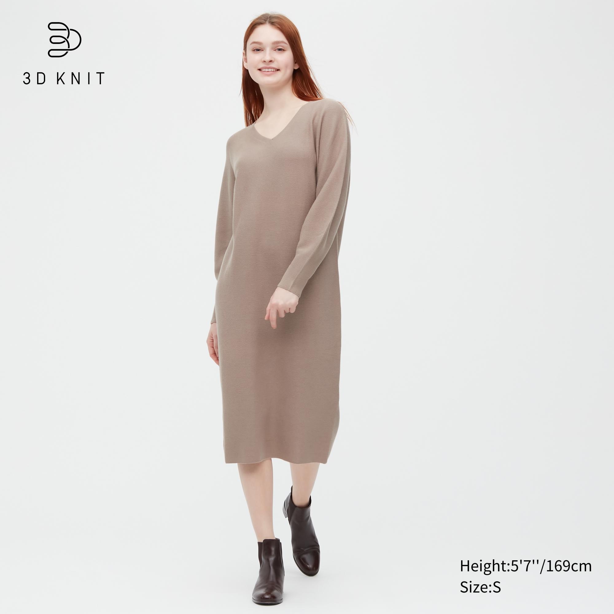 

Платье женское UNIQLO 453214COL34 коричневое L (доставка из-за рубежа), 453214COL34