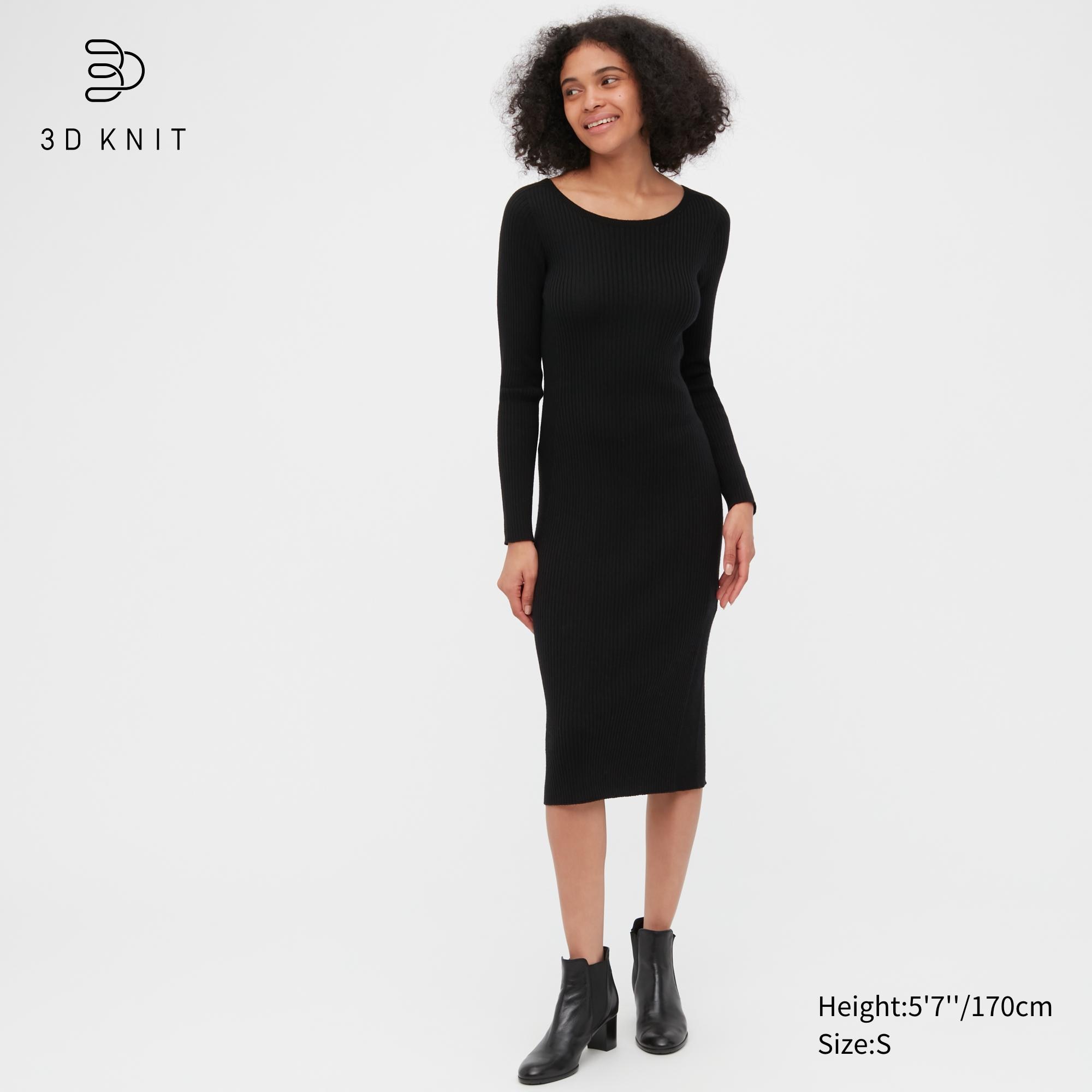 

Платье женское UNIQLO 453766COL09 черное XS (доставка из-за рубежа), 453766COL09