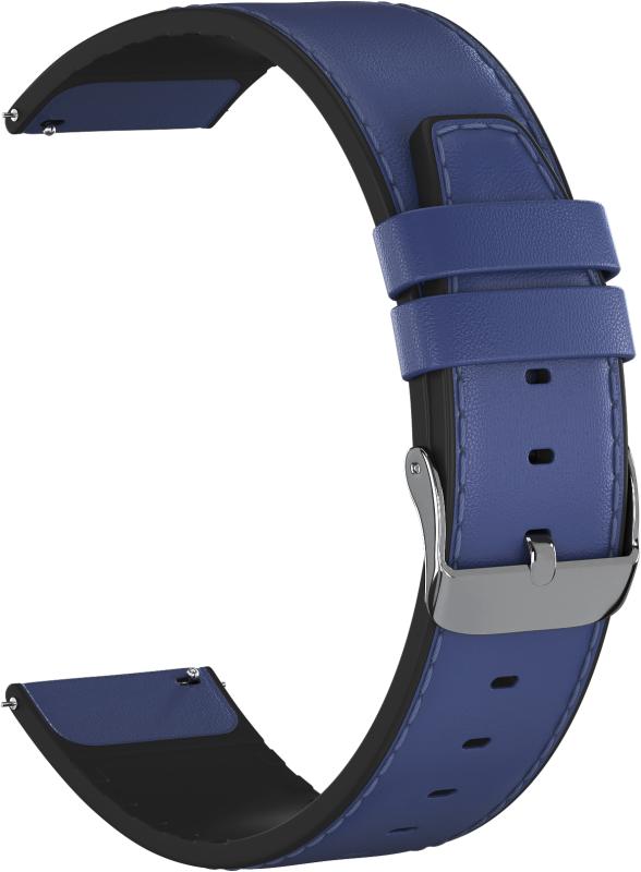

Ремешок кожаный GSMIN Hide 20 для Amazfit GTS 3 (Синий)