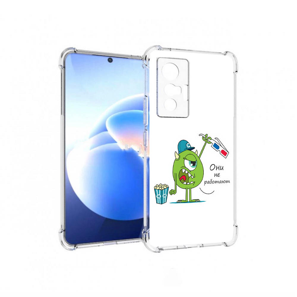 

Чехол MyPads Tocco для Vivo X70 Очки не работают, Прозрачный, Tocco