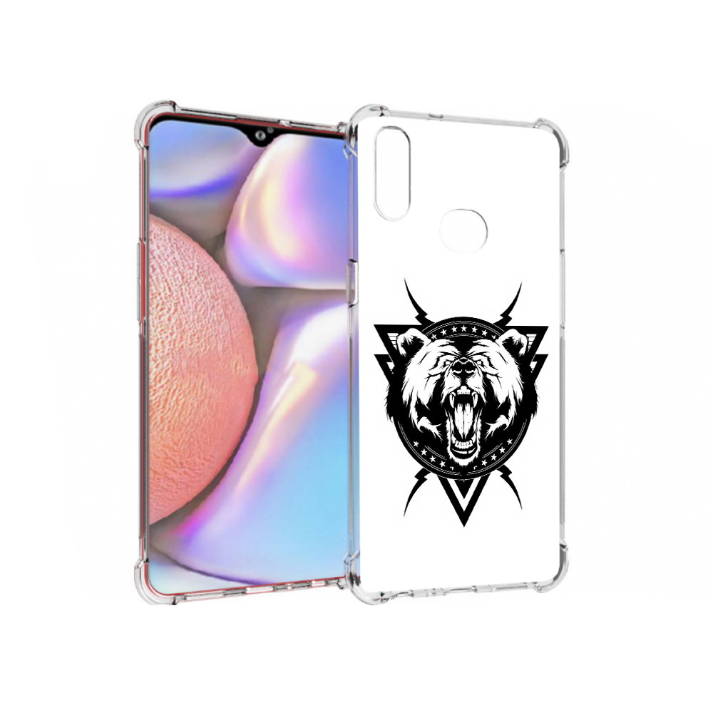 

Чехол MyPads Tocco для Samsung Galaxy A10s медведь в треугольнике (PT139908.534.464), Прозрачный, Tocco