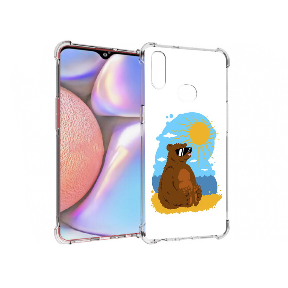 

Чехол MyPads Tocco для Samsung Galaxy A10s медведь на чиле (PT139908.534.468), Прозрачный, Tocco