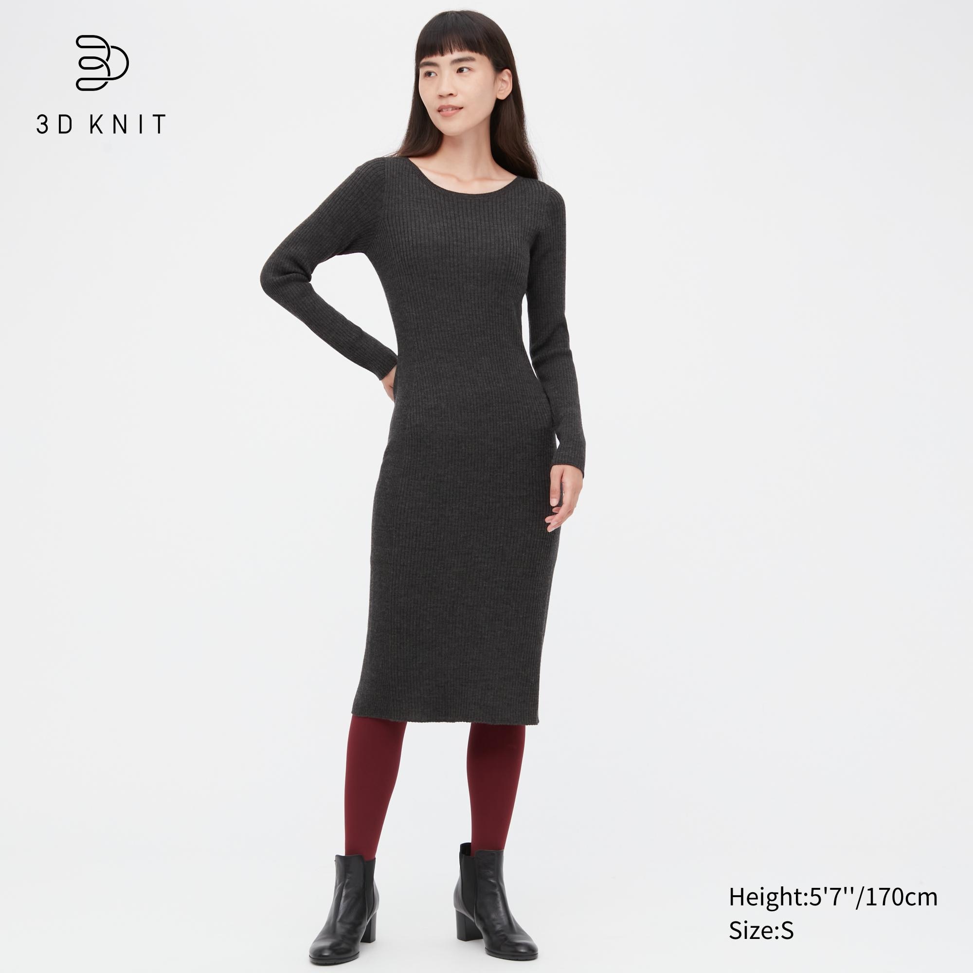 

Платье женское UNIQLO 453766COL08 серое M (доставка из-за рубежа), 453766COL08