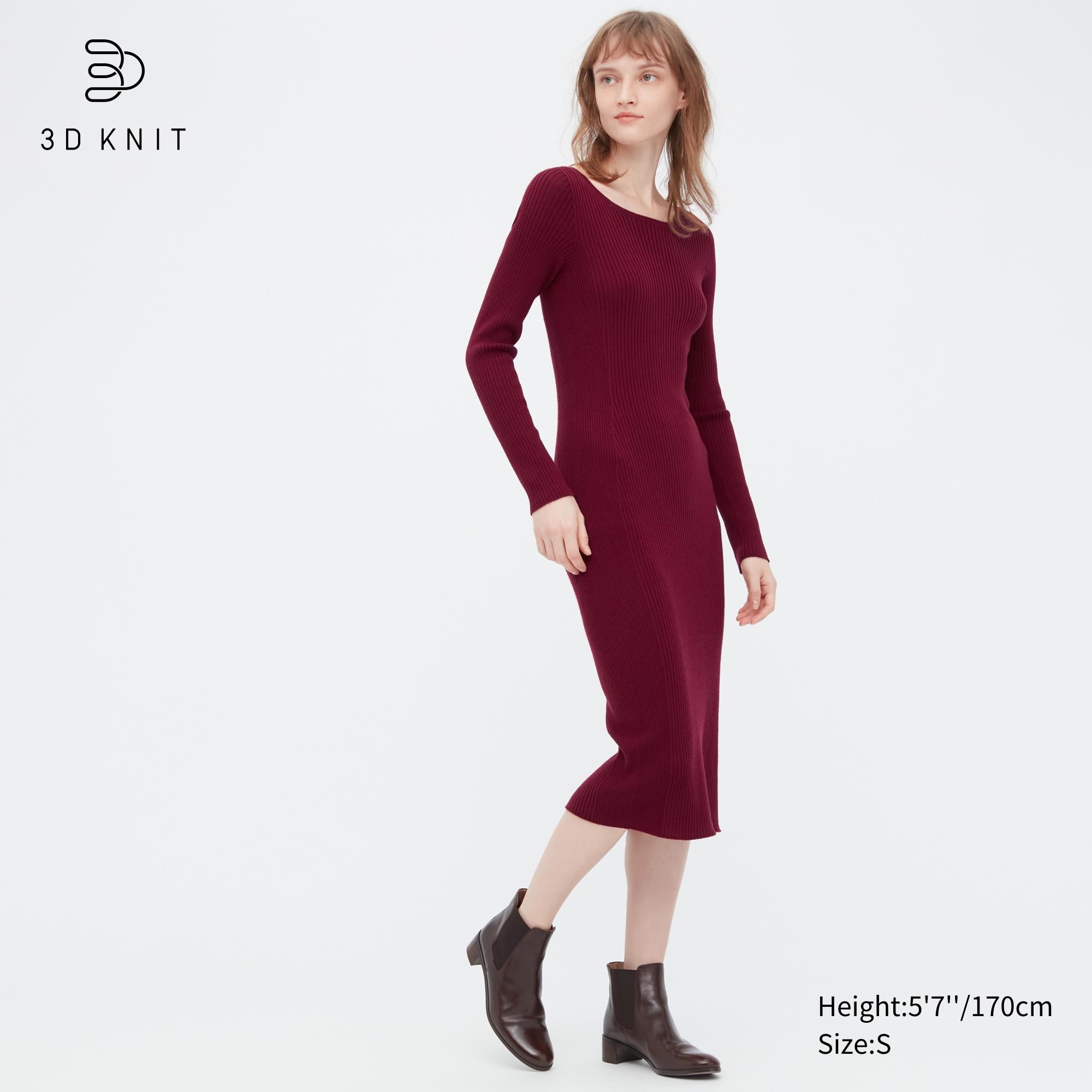 

Платье женское UNIQLO 453766COL18 красное M (доставка из-за рубежа), 453766COL18
