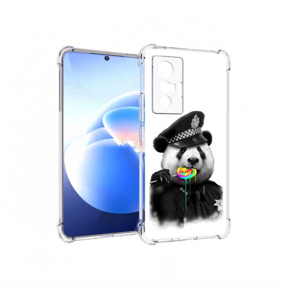 

Чехол MyPads Tocco для Vivo X70 Панда полиция, Прозрачный, Tocco