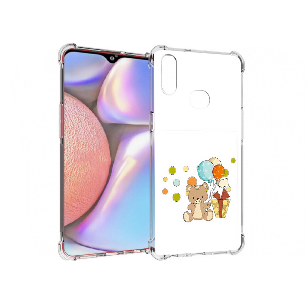 

Чехол MyPads Tocco для Samsung Galaxy A10s медвеженок с подарком (PT139908.534.470), Прозрачный, Tocco