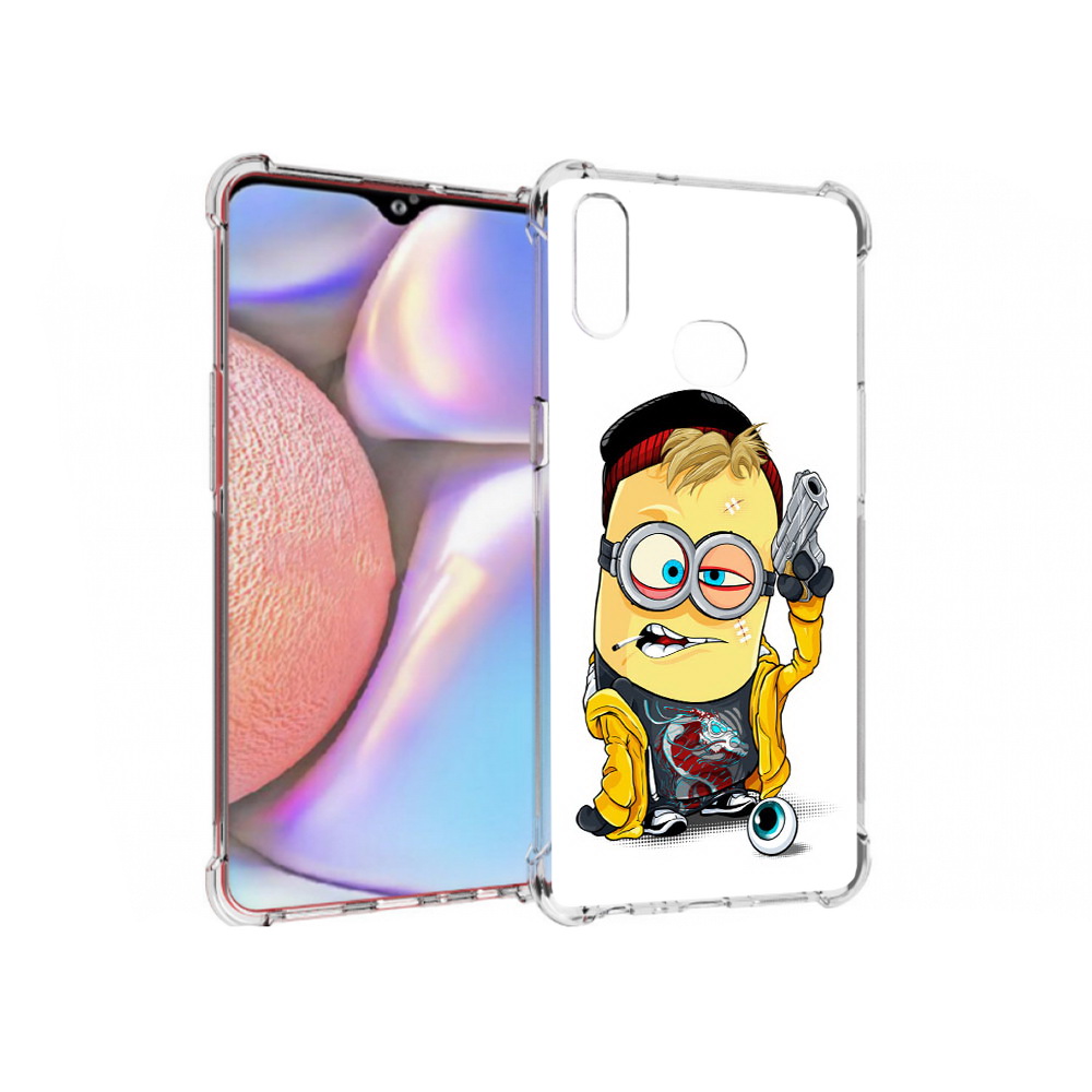 

Чехол MyPads Tocco для Samsung Galaxy A10s миньон бандит (PT139908.534.475), Прозрачный, Tocco