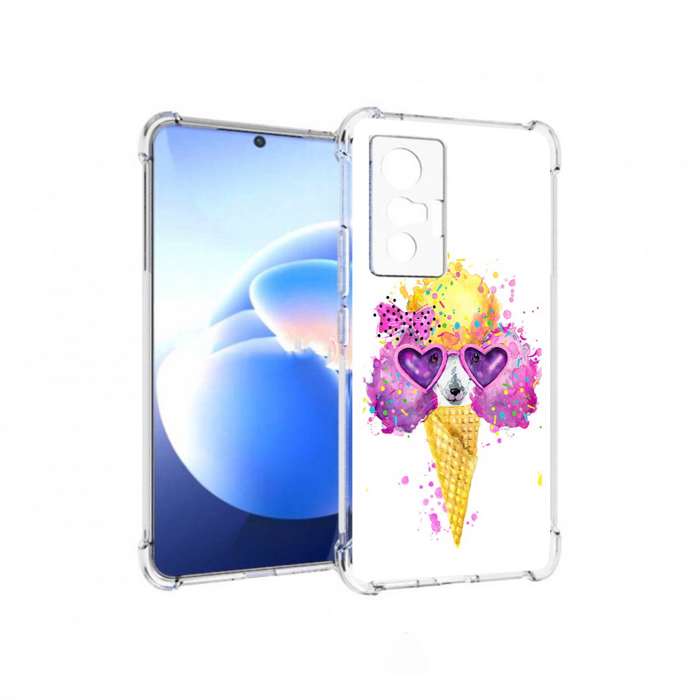 

Чехол MyPads Tocco для Vivo X70 Рожок, Прозрачный, Tocco