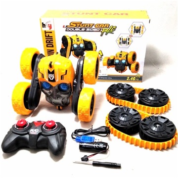 

Трюковая дрифт машинка-перевертыш RC Stunt Car 2in1 Bumblebee bam001а