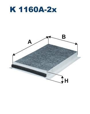 

Фильтр воздушный салона FILTRON K1160A-2x