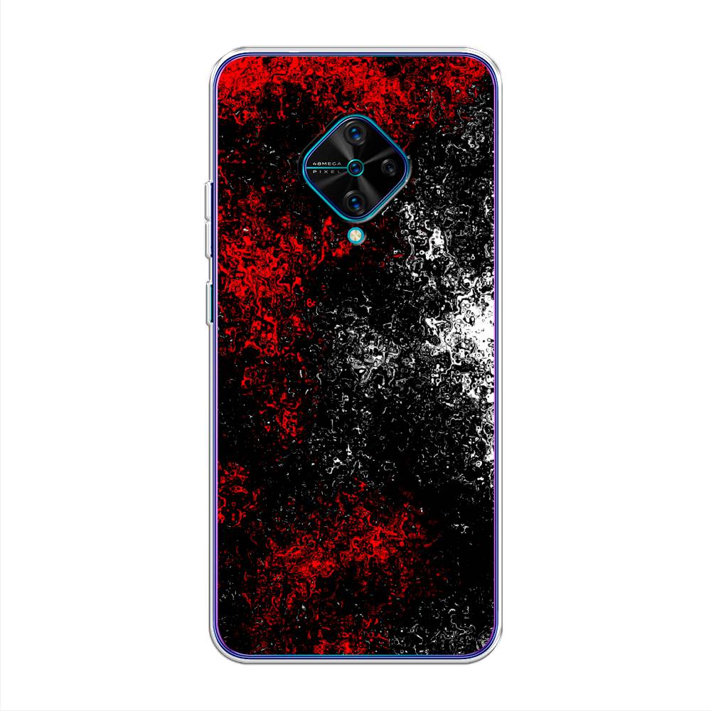 

Чехол для Vivo V17/Y9s "Монотипия", Красный;черный;белый, 261550-3