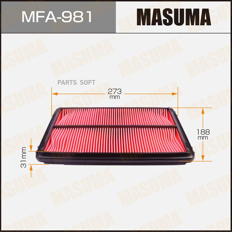 

MFA-981_фильтр воздушный! Honda Accord 1.8i-2.3 98>