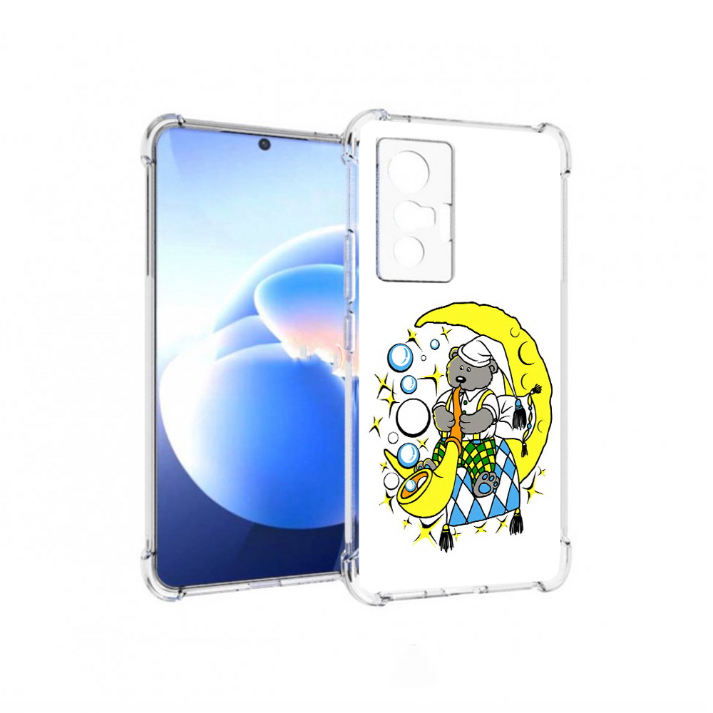 

Чехол MyPads Tocco для Vivo X70 Сырная луна, Прозрачный, Tocco
