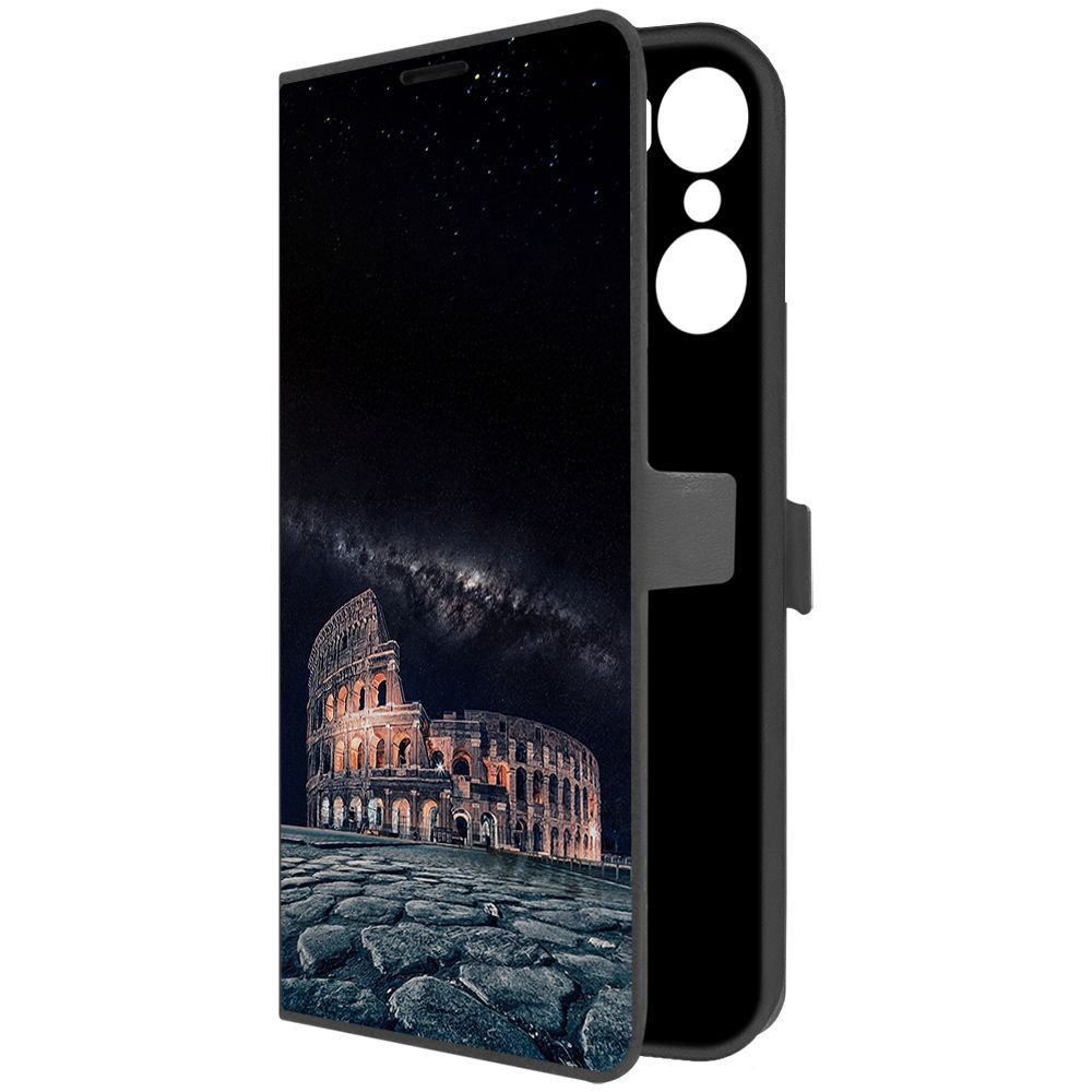 

Чехол-книжка Krutoff Eco Book для INFINIX Hot 12 Pro Италия, Колизей (черный)