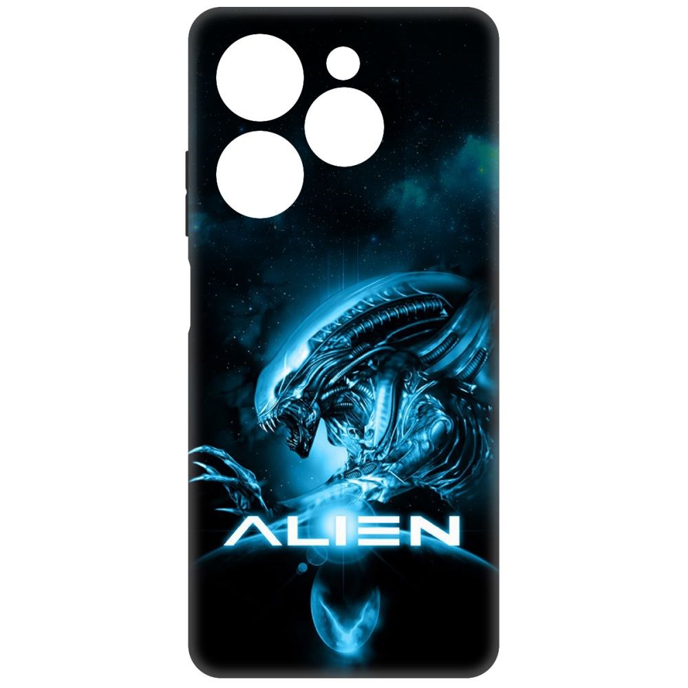 

Чехол-накладка Krutoff Soft Case Чужой. Космос для INFINIX Hot 40i черный