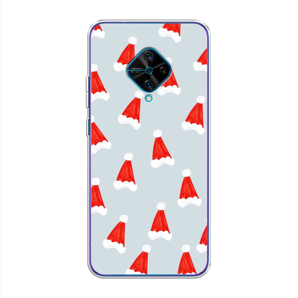 

Чехол для Vivo V17/Y9s "Новогодние шапочки", Белый;красный;серый, 261550-5