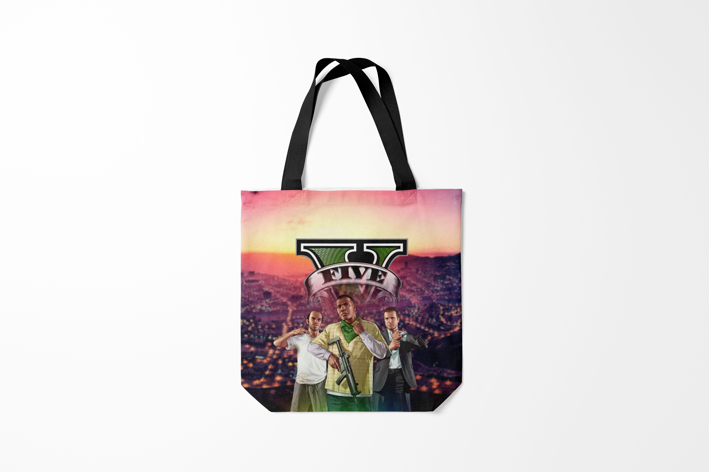 

Сумка шoппер унисекс Burnettie GTA V TEAM FOREVER AND EVER, разноцветный, GTA V TEAM FOREVER AND EVER