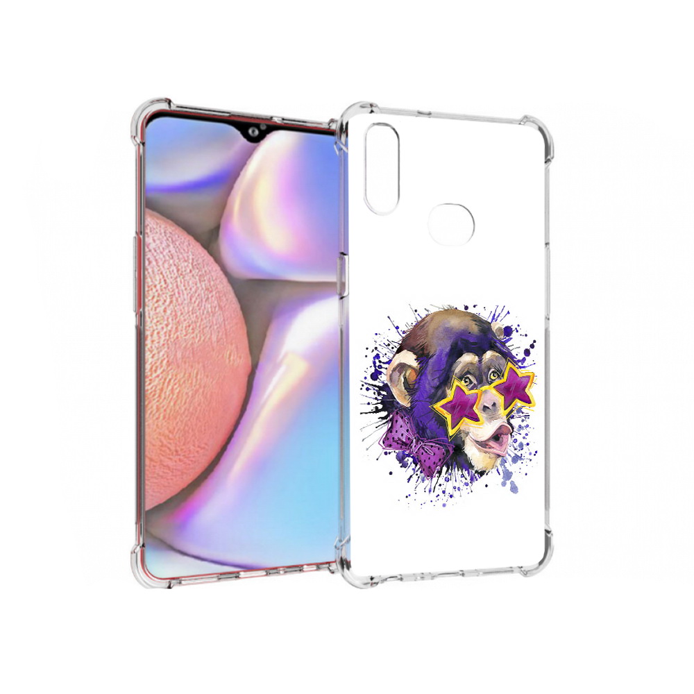 Чехол MyPads Tocco для Samsung Galaxy A10s обезьяна в очках (PT139908.534.524)