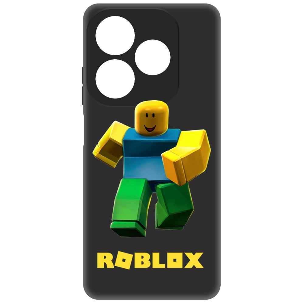 

Чехол-накладка Krutoff Soft Case Roblox-Классический Нуб для INFINIX Smart 8 черный