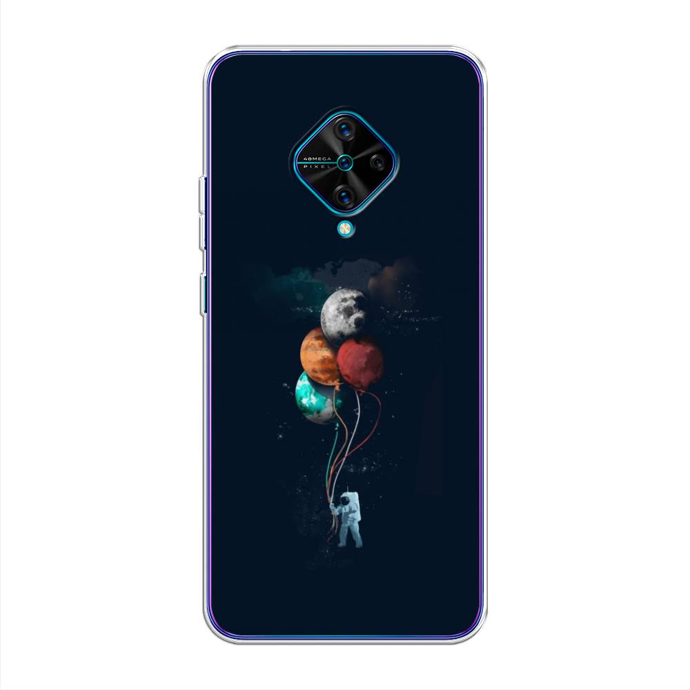 

Чехол для Vivo V17/Y9s "Космонавт с шариками", Разноцветный, 261550-4