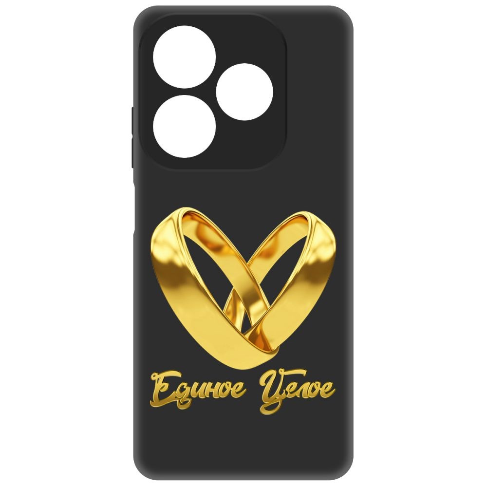 

Чехол-накладка Krutoff Soft Case Единое целое для INFINIX Smart 8 черный