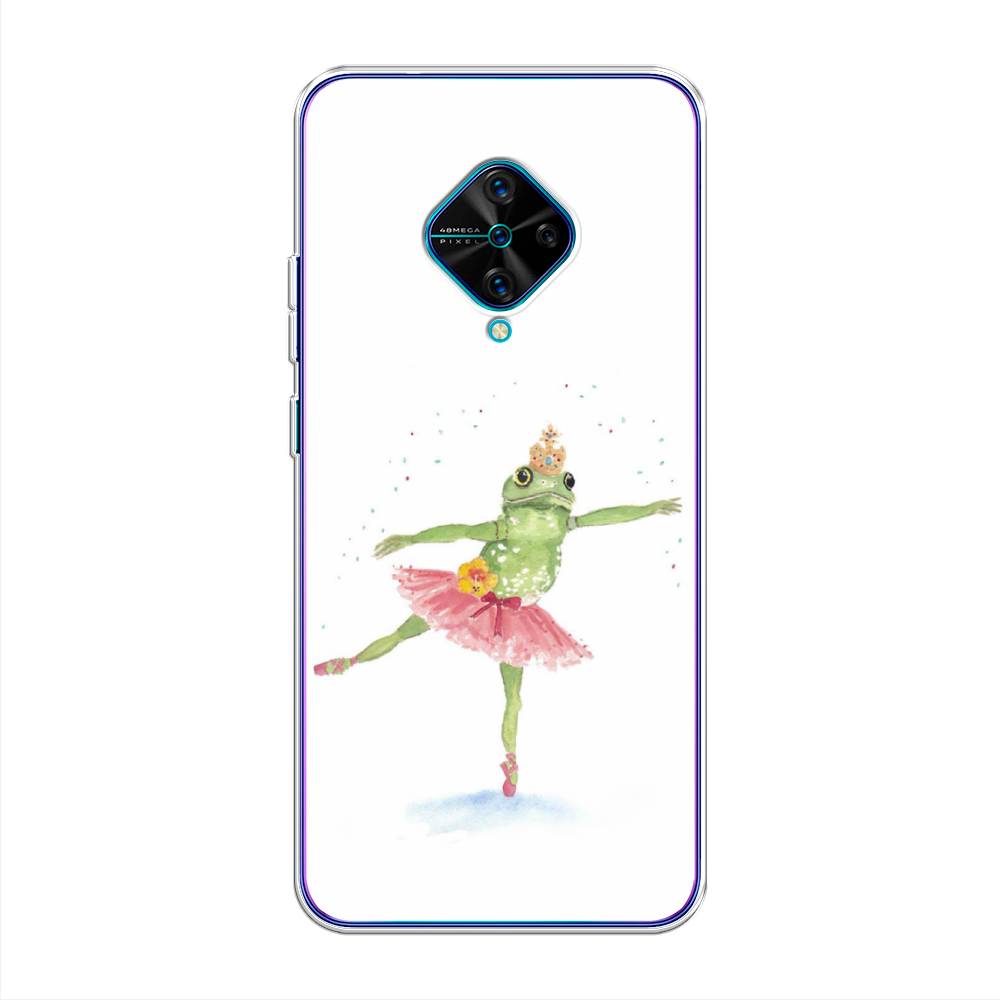 

Чехол для Vivo V17/Y9s "Лягушка-балерина", Зеленый, 261550-4