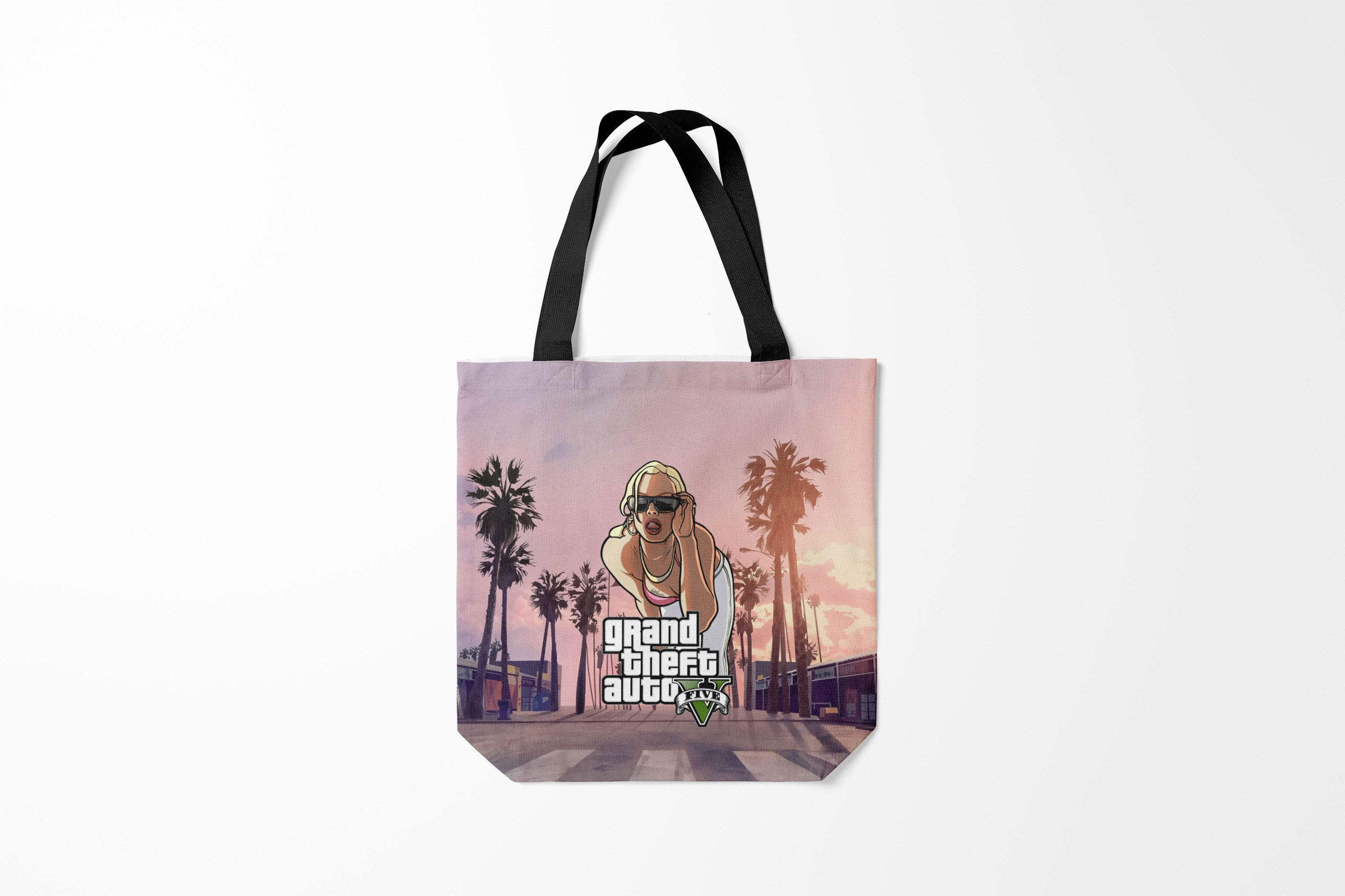 

Сумка шoппер унисекс Burnettie GTA Grand Theft Auto V девушка, разноцветный, GTA Grand Theft Auto V девушка