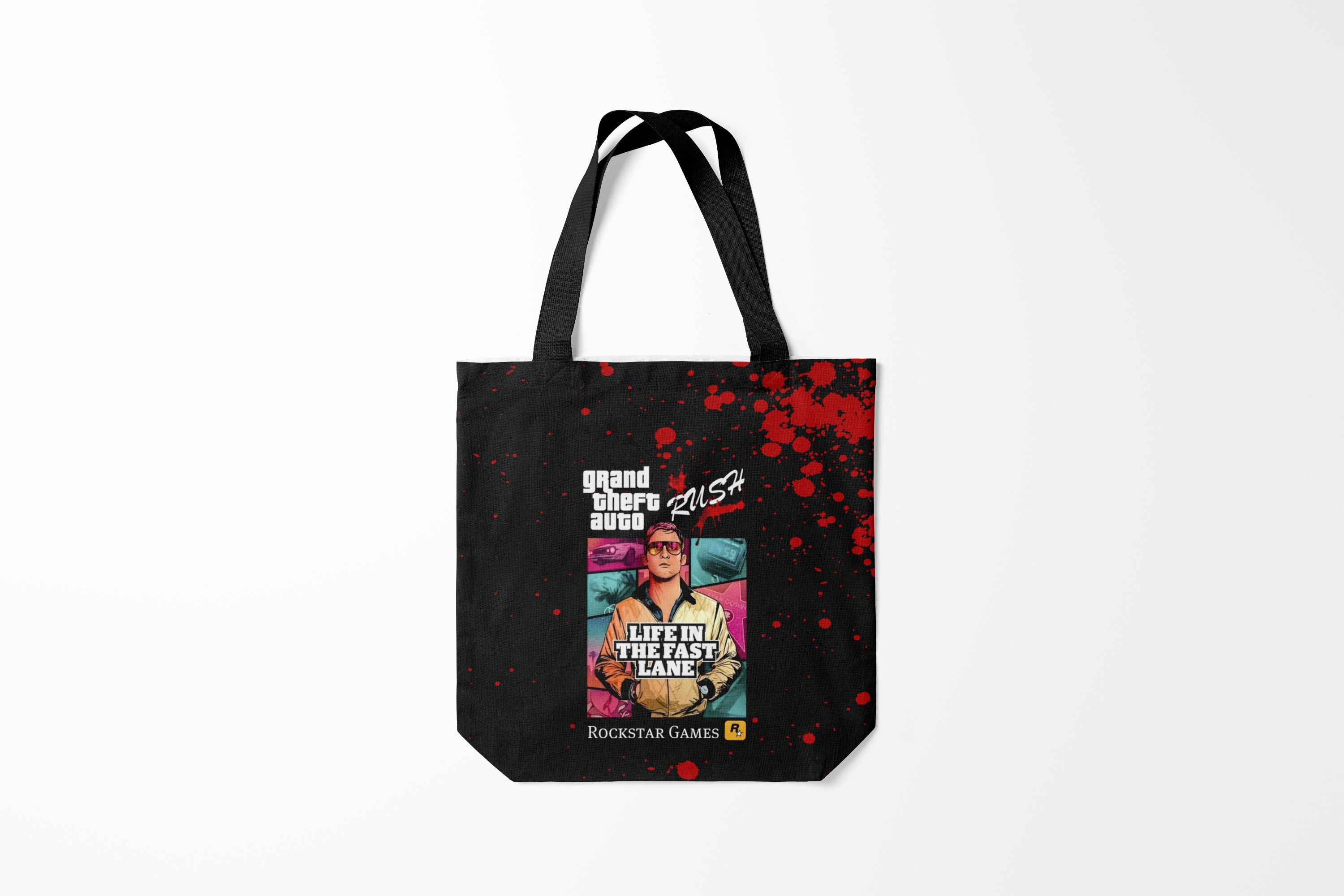 

Сумка шoппер унисекс Burnettie GTA Grand Theft Auto RUSH, разноцветный, GTA Grand Theft Auto RUSH