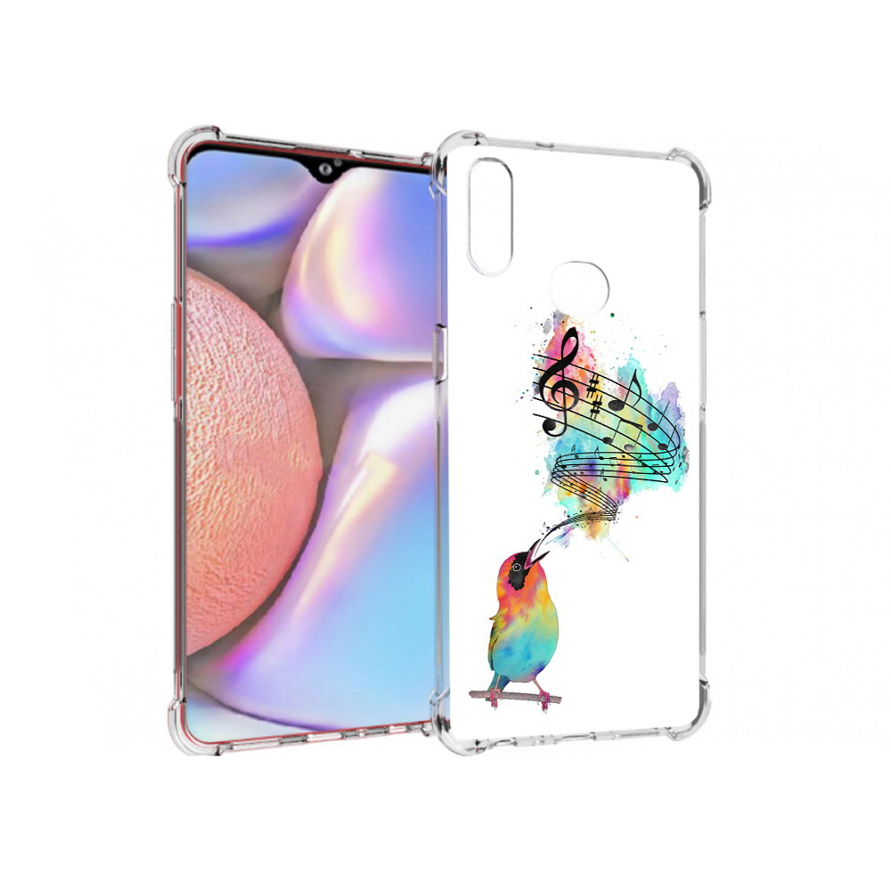 

Чехол MyPads Tocco для Samsung Galaxy A10s певчая птичка (PT139908.534.536), Прозрачный, Tocco