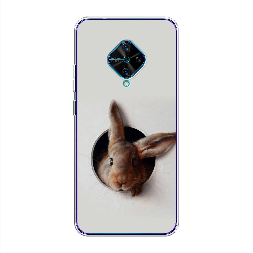 

Чехол для Vivo V17/Y9s "Любопытный кролик", Серый;коричневый, 261550-1