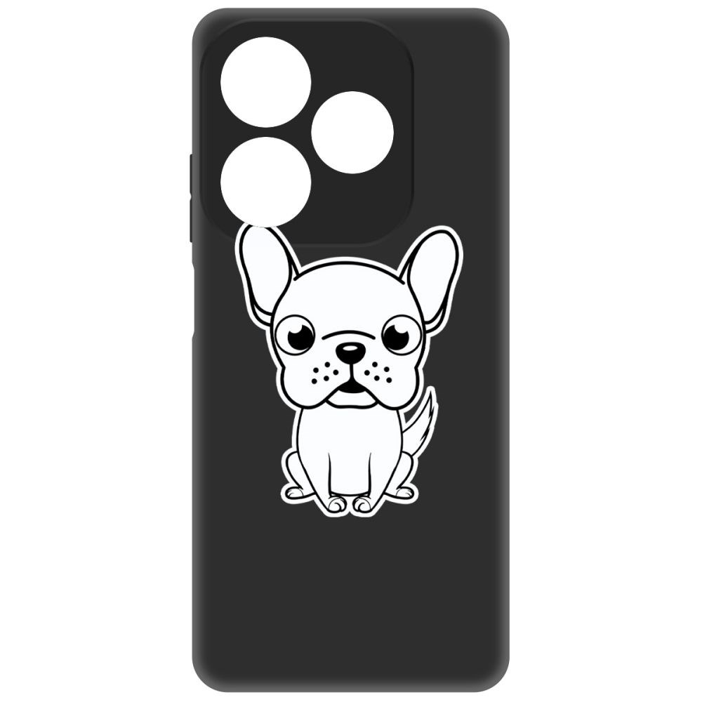 

Чехол-накладка Krutoff Soft Case Черно-белый щенок для INFINIX Smart 8 черный