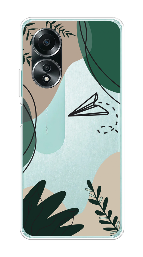 

Чехол на Oppo A58 4G "Secret Garden", Зеленый;бежевый;черный, 2514950-1