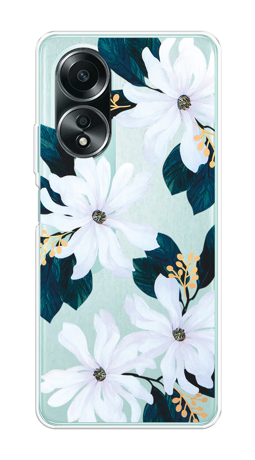 

Чехол на Oppo A58 4G "Delilah Flower", Зеленый;белый, 2514950-1