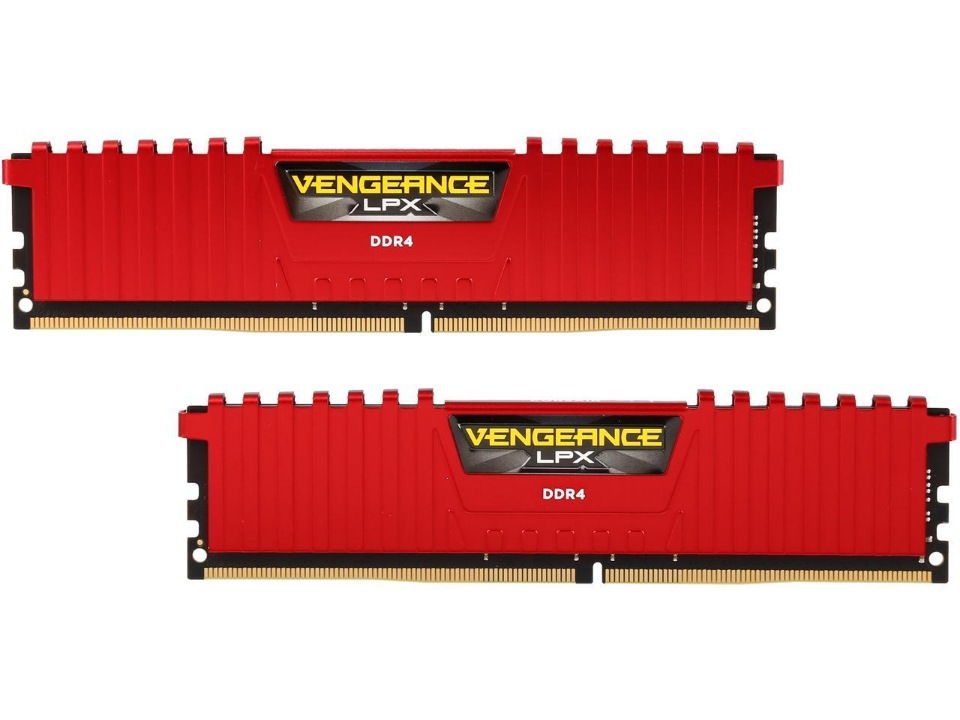 

Оперативная память Corsair Vengeance LPX CMK32GX4M2D3600C18R Red, Vengeance LPX
